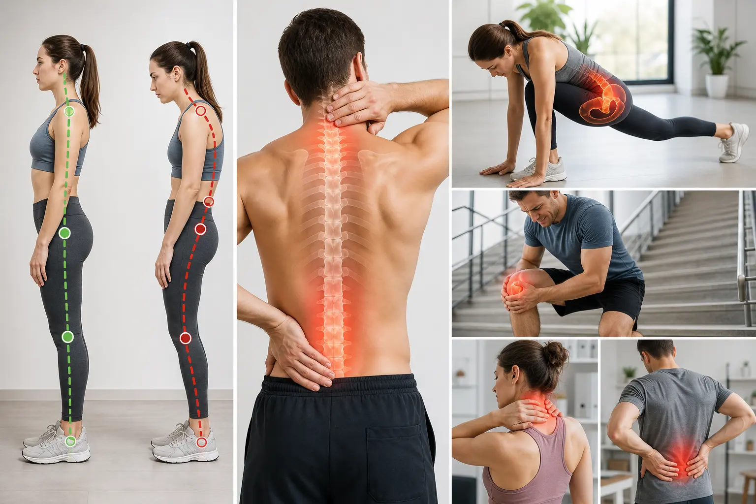 Proper Posture vs Poor Posture Alignment Comparison