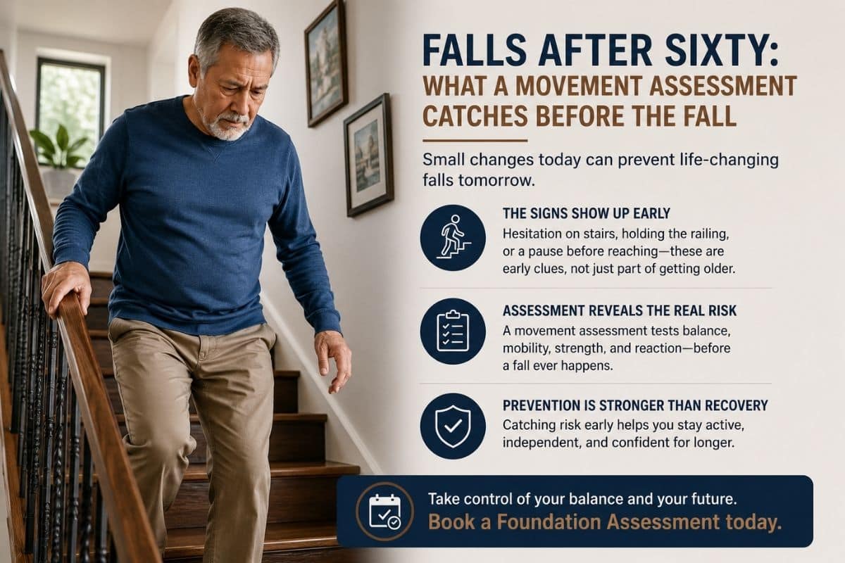 Falls After Sixty: What a Movement Assessment Catches Before the Fall
